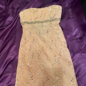 Semi formal strapless dress